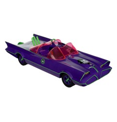 DC Retro - Figurine Batman 66 Batmobil with Joker (Gold Label) 15 cm