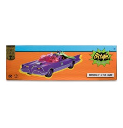 DC Comics - DC Retro figurine Batman 66 Batmobil with Joker (Gold Label) 15 cm