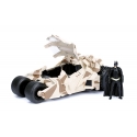 Batman The Dark Knight - Réplique métal Batmobile 2008 Camo 1/24 avec figurine