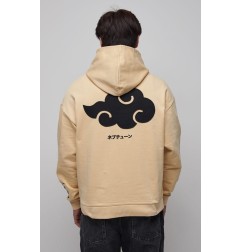 Naruto Shippuden - Sweat à capuche Graphic Beige