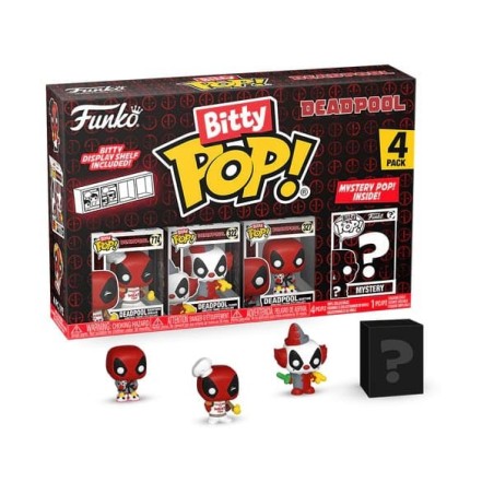 Deadpool - Pack 4 figurines Bitty POP! Vinyl BBQ Master 2,5 cm