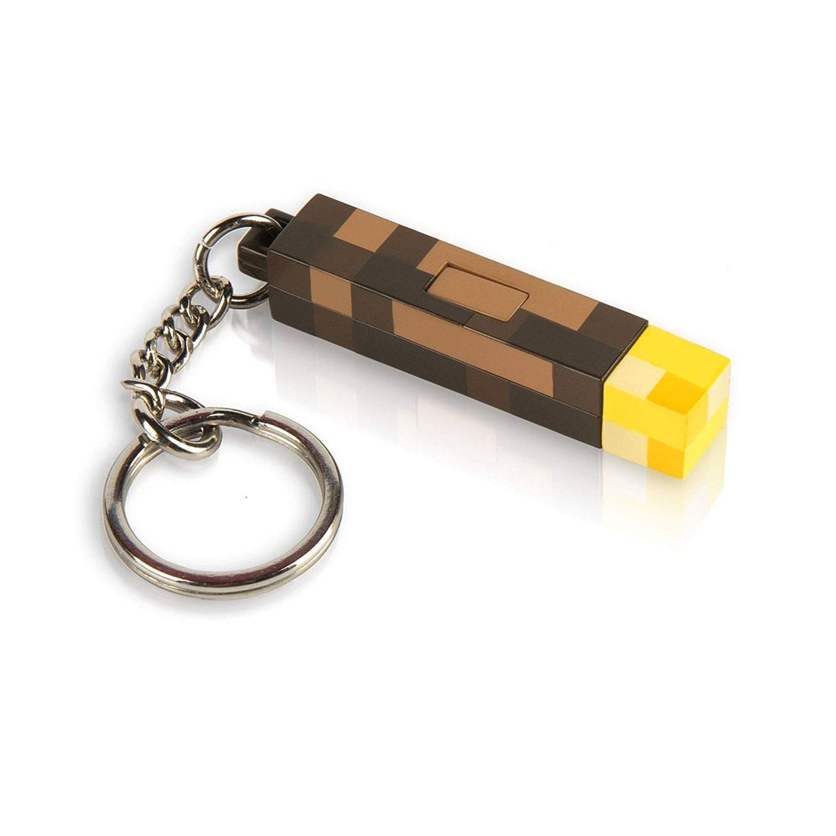 Minecraft Porte Cles Lumineux 3d Torch 5 Cm Figurine Discount