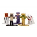 Minecraft - Pack 5 figurines Diecast Nano Metalfigs 4 cm