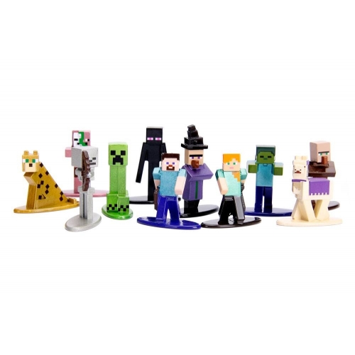 Minecraft - Pack 20 figurines Diecast Nano Metalfigs Wave 4 cm