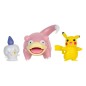 Pokémon - Pack 3 figurines Battle Figure Set Pikachu (Female), Funécire, Ramoloss 5 cm Pokémon - Pack 3 figurines Battle Figure Set Pikachu (Female), Funécire, Ramoloss 5 cm