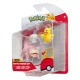 Pokémon - Pack 3 figurines Battle Figure Set Pikachu (Female), Funécire, Ramoloss 5 cm