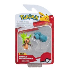 Pokémon - Pack 2 figurines Battle Figure First Partner Set Marisson, Terhal 5 cm