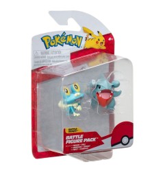 Pokémon - Pack 2 figurines Battle Figure First Partner Set Griknot, Grenousse 5 cm