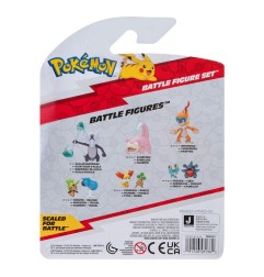 Pokémon - Pack 3 figurines Battle Figure Set Mélofée, Terhal, Palarticho 5 cm