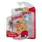 Pokémon - Pack 3 figurines Battle Figure Set Scalpion, Carapuce 1, Chimpenfeu 5 cm