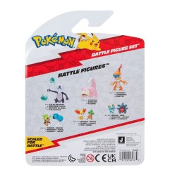 Pokémon - Pack 3 figurines Battle Figure Set Scalpion, Carapuce 1, Chimpenfeu 5 cm