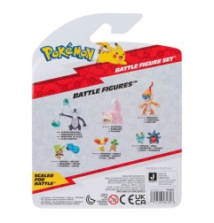 Pokémon - Pack 3 figurines Battle Figure Set Morpeko, Bulbizarre 1, Lapyro 5 cm