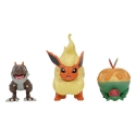 Pokémon - Pack 3 figurines Battle Figure Set Dratatin, Ptyranidur, Pyroli 5 cm