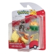 Pokémon - Pack 3 figurines Battle Figure Set Dratatin, Ptyranidur, Pyroli 5 cm