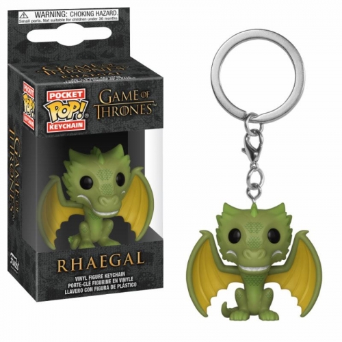 Game of Thrones - Porte-clés Pocket POP! Rhaegal 4 cm