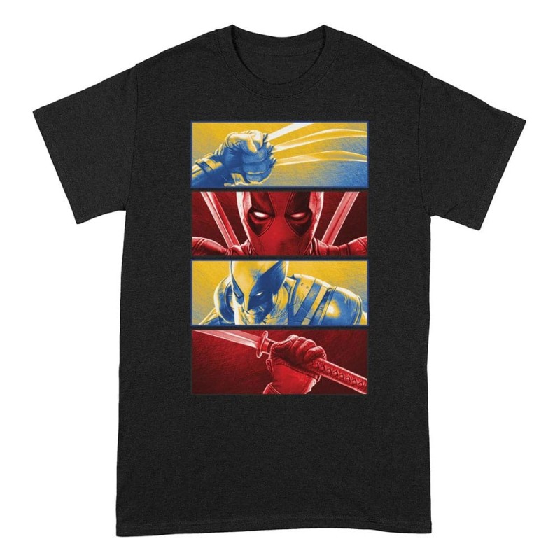 Marvel - Deadpool T-Shirt Deadpool And Wolverine Boxes Marvel - Deadpool T-Shirt Deadpool And Wolverine Boxes