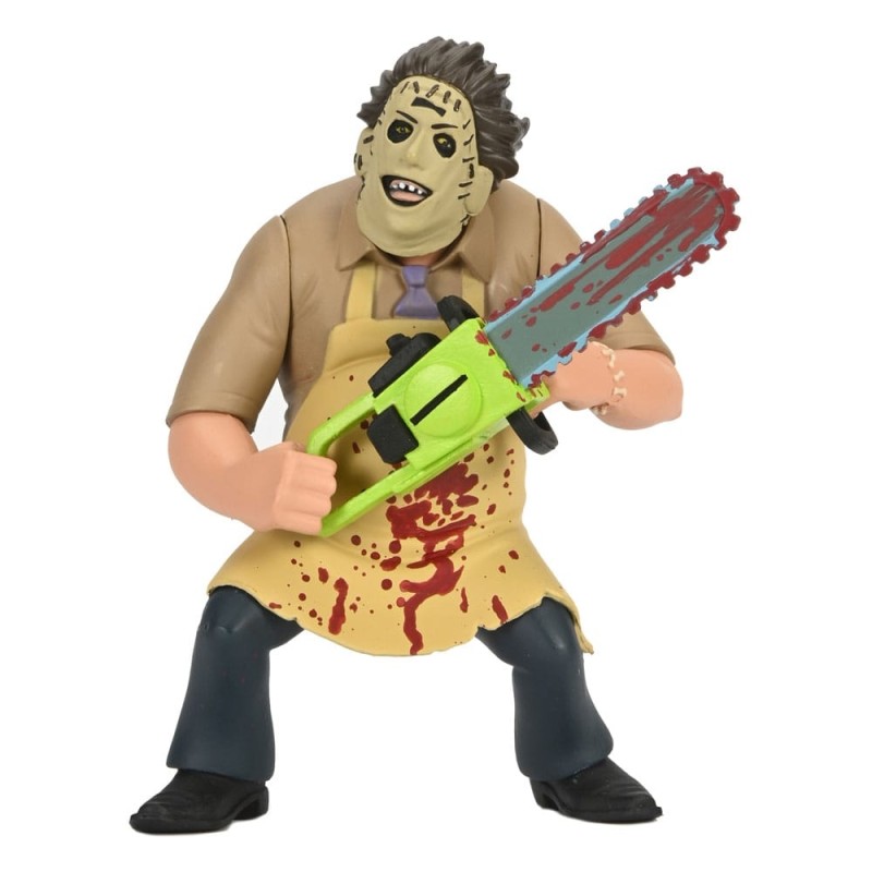 Massacre à la tronçonneuse - Texas Chainsaw Massacre Toony Terrors figurine 50th Anniversary Leatherface (Bloody) 15 cm