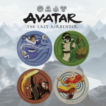 Avatar, le dernier maître de l'air - Pack 4 sous-verres Avatar, le dernier maître de l'air