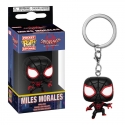 Spider-Man Animated - Porte-clés Pocket POP! Miles Morales 4 cm