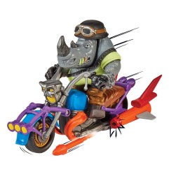 Les Tortues Ninja - Figurine Chopper avec Rocksteady