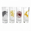 Game of Thrones - Set 4 verres à liqueur Sigils