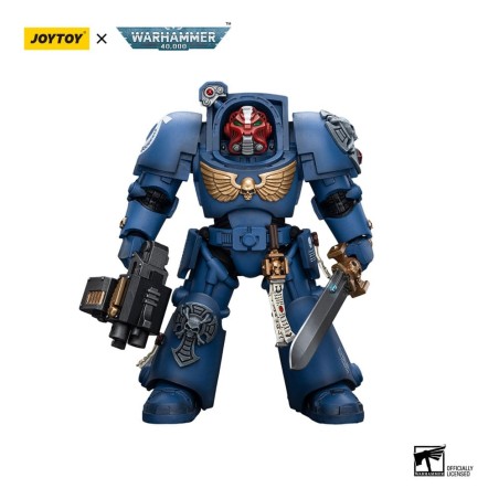 Warhammer - 40k figurine 1/18 Ultramarines Terminator Squad Sergeant with Power Sword and Teleport Homer 12 cm