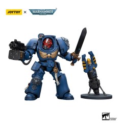 Warhammer - 40k figurine 1/18 Ultramarines Terminator Squad Sergeant with Power Sword and Teleport Homer 12 cm