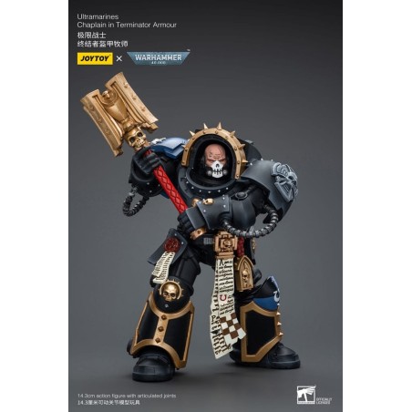 Warhammer 40k - Figurine 1/18 Ultramarines Chaplain in Terminator Armour 12 cm