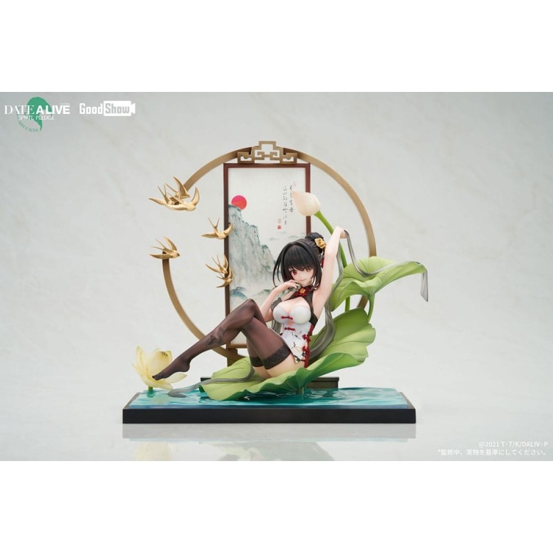 Date A Live - : Spirit Pledge statuette PVC 1/7 Kurumi Tokisaki Ink Black China Dress Ver. 22 cm