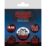 Stranger Things - Pack 5 badges Characters Stranger Things - Pack 5 badges Characters