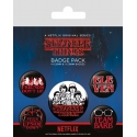 Stranger Things - Pack 5 badges Characters