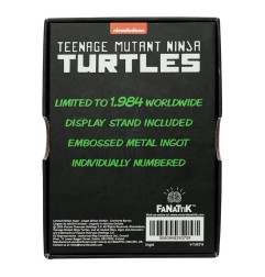 Les Tortues Ninja - Lingot Les Tortues Ninja 40th Anniversary Green Limited Edition