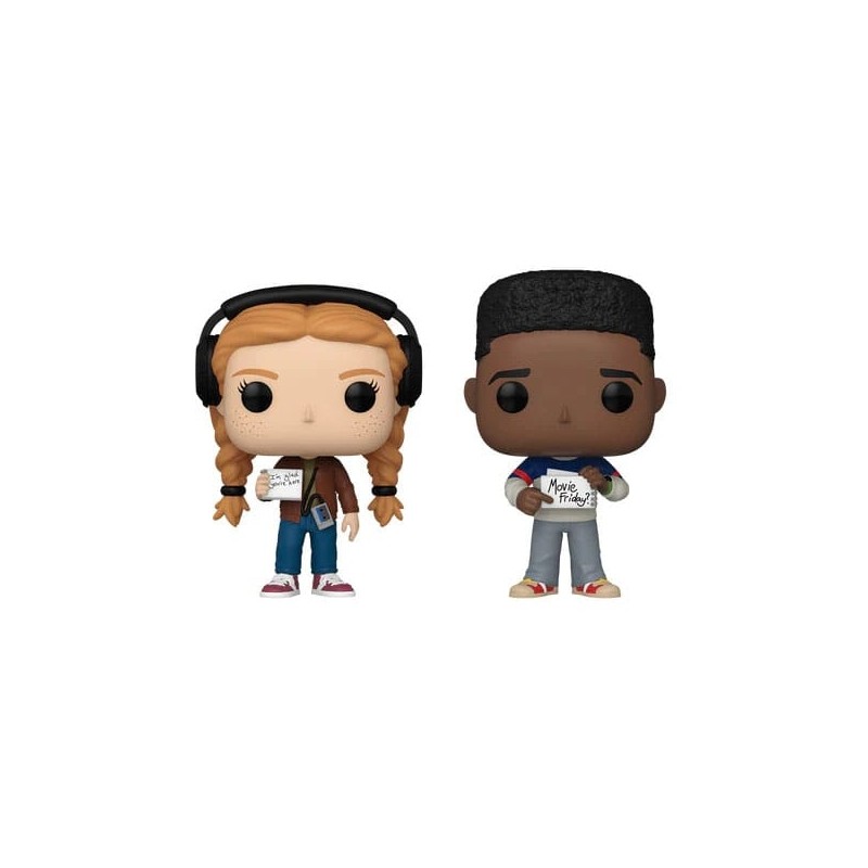 Stranger Things - Pack 2 POP! Animation Vinyl figurines Max & Lucas 9 cm