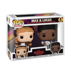 Stranger Things - Pack 2 POP! Animation Vinyl figurines Max & Lucas 9 cm