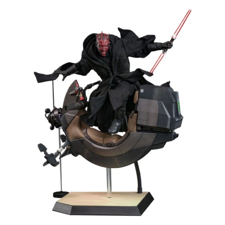 Star Wars - Episode I figurine Movie Masterpiece 1/6 Darth Maul with Sith Speeder 29 cm