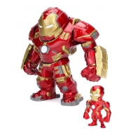 Avengers L'Ère d'Ultron - Figurines Metals Die Cast Hulkbuster & Iron Man 15 cm
