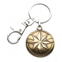 Captain Marvel - Porte-clés métal Gold Logo