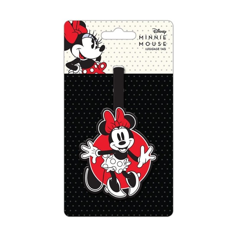 Mickey Mouse, Donald Duck & Cie - Mickey Mouse étiquette de bagage caoutchouc Minnie Mouse