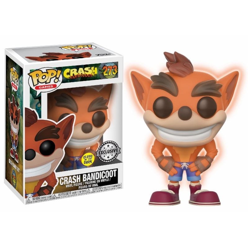 Crash Bandicoot - Figurine POP! Games Vinyl  GITD 9 cm