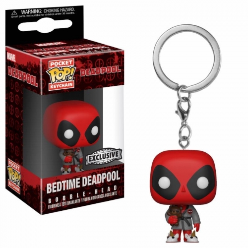 Deadpool - Porte-clés Pocket POP! Deadpool Bath Robe 4 cm