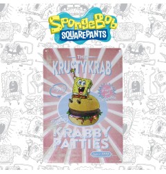 Bob l'éponge - SpongeBob panneau métal Krusty Krab