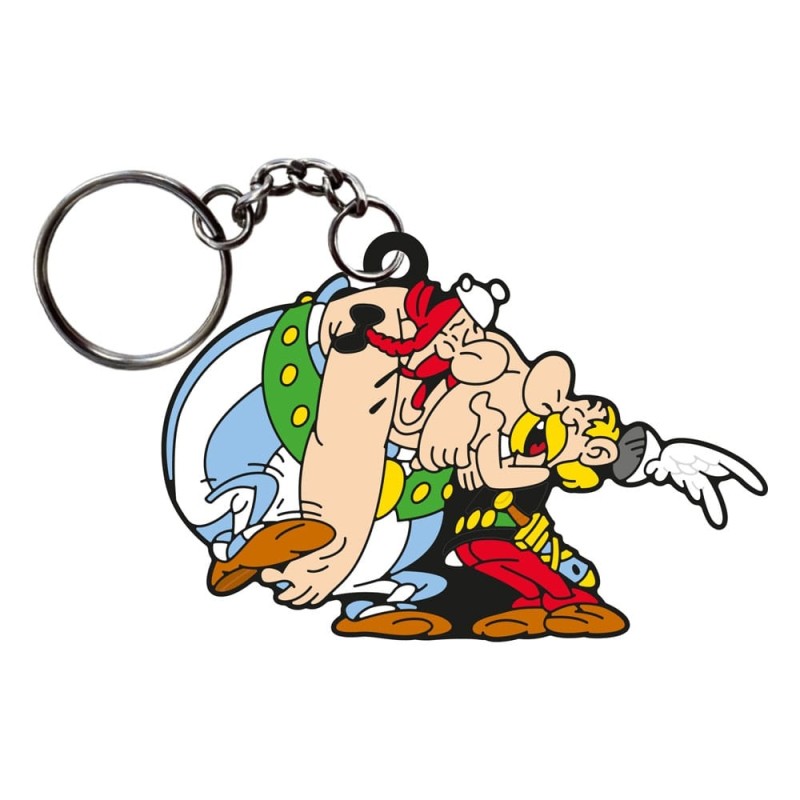 Asterix - Porte-clés  & Obelix Laughing 9 cm