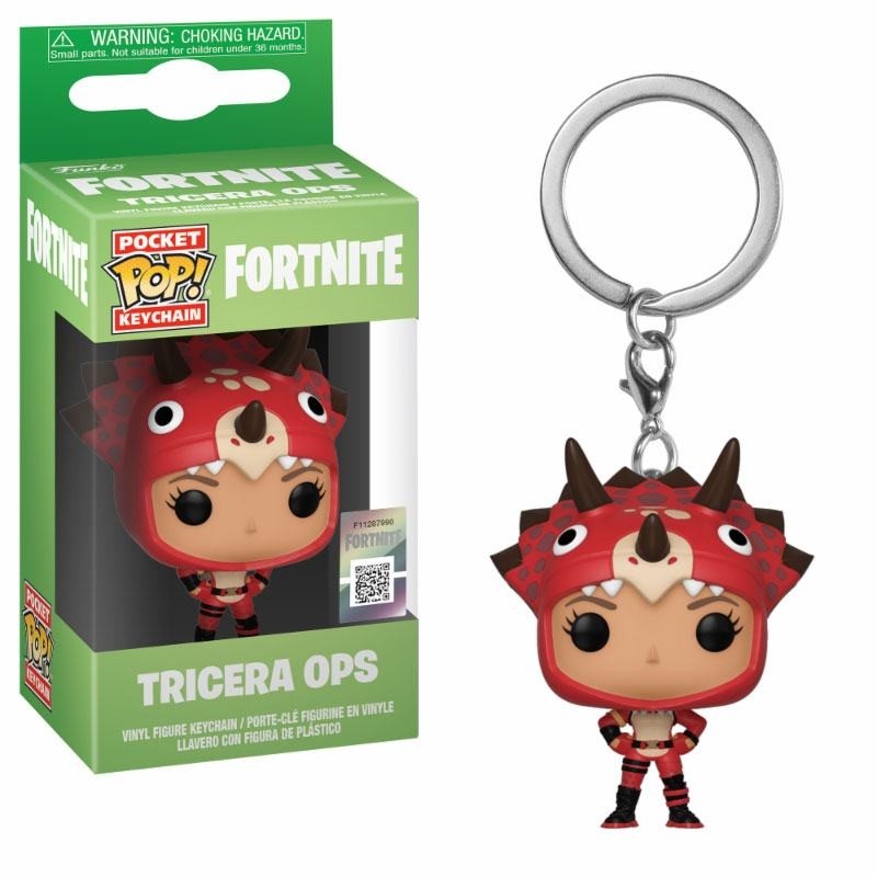 Fortnite - Porte-clés Pocket POP! Vinyl Tricera Ops 4 cm