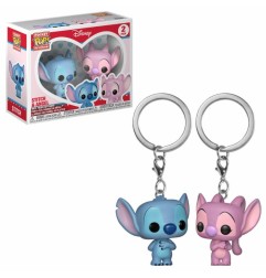 Disney - Lilo & Stitch pack 2 porte-clés Pocket POP! Vinyl Stitch & Angel 4 cm