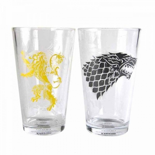 Game of Thrones - Pack 2 verres Stark & Lannister
