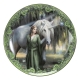 Anne Stokes - Pack 4 plaques Unicorn and Maiden