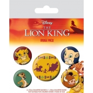 Le Roi lion - Pack 5 badges Hakuna Matata