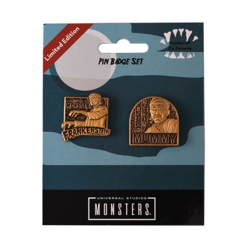 Universal Monsters - Pack 2 badges Mummy & Frankenstein