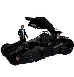 DC Comics - DC Multiverse véhicule Tumbler with Lucius Fox (The Dark Knight) (Gold Label)