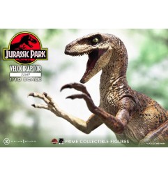 Jurassic Park - Statuette Prime Collectibles 1/10 Velociraptor Jump 21 cm